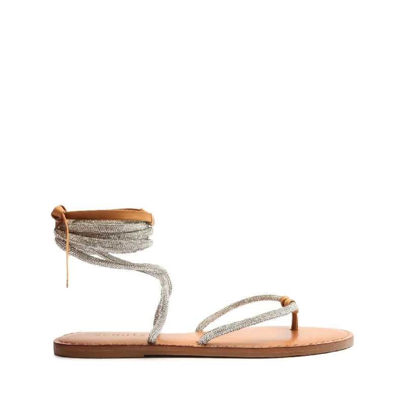Kittie Glam Sandal Distressed Leather Shoe Style  