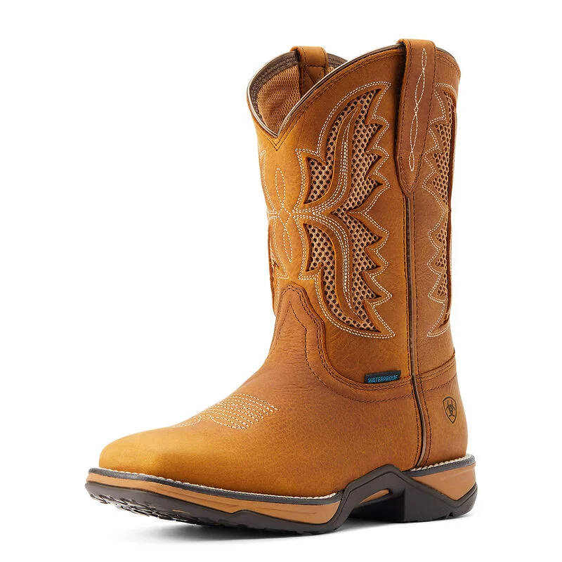 Ariat Ladies Anthem VetTEK Waterproof Western Boot Toasted Wheat 10044440 Retro Plimsoll Style  