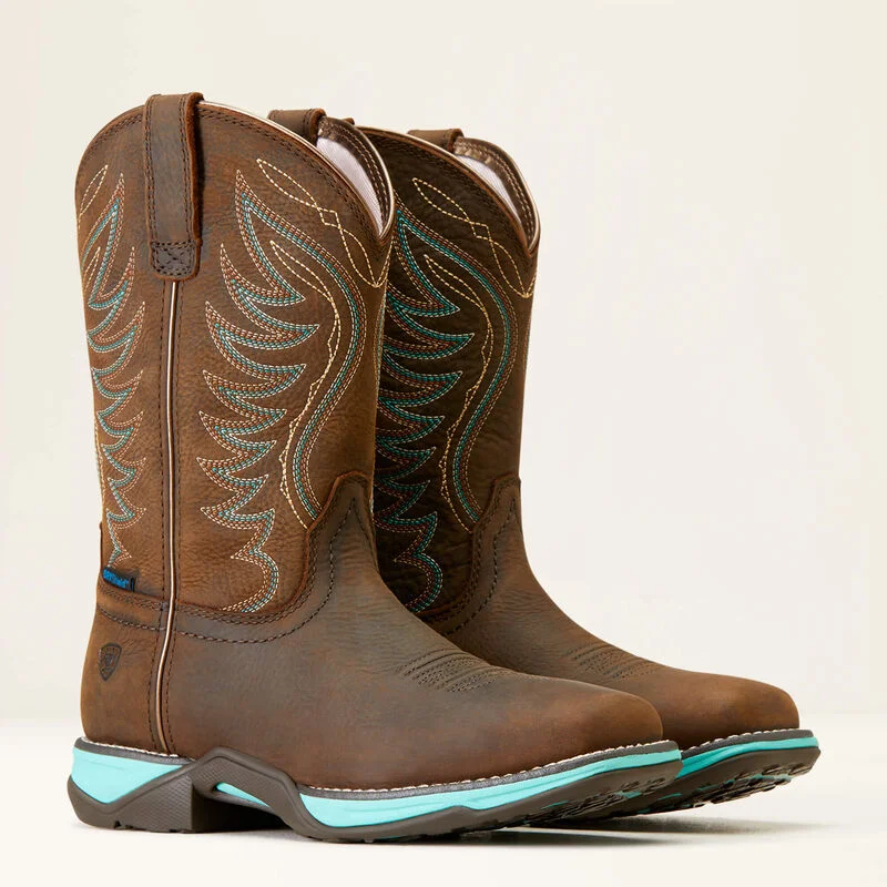 Ariat Ladies Anthem Waterproof Western Boot-10046862 Glow - in - the - Dark Shoe Design  