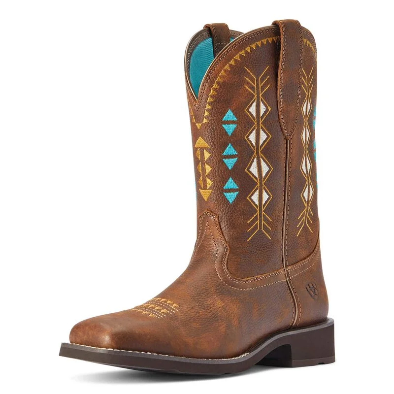 Ariat Ladies Delilah Deco Western Boot 10042419 Tassel Driving Shoe Look 