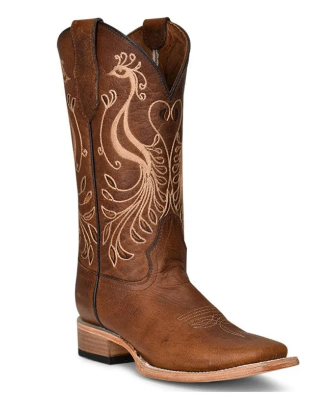 Circle G Ladies Peacock Embroidery Western Boot L5777 Minimalist Sneaker Style  