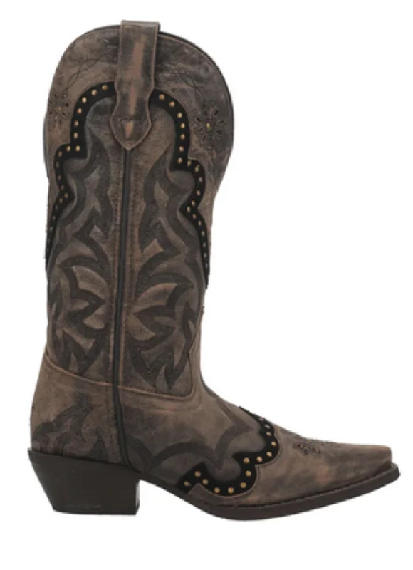 Ladies Laredo Skyla Leather Brown Boot 52413 Hip - Hop Sneaker Style  
