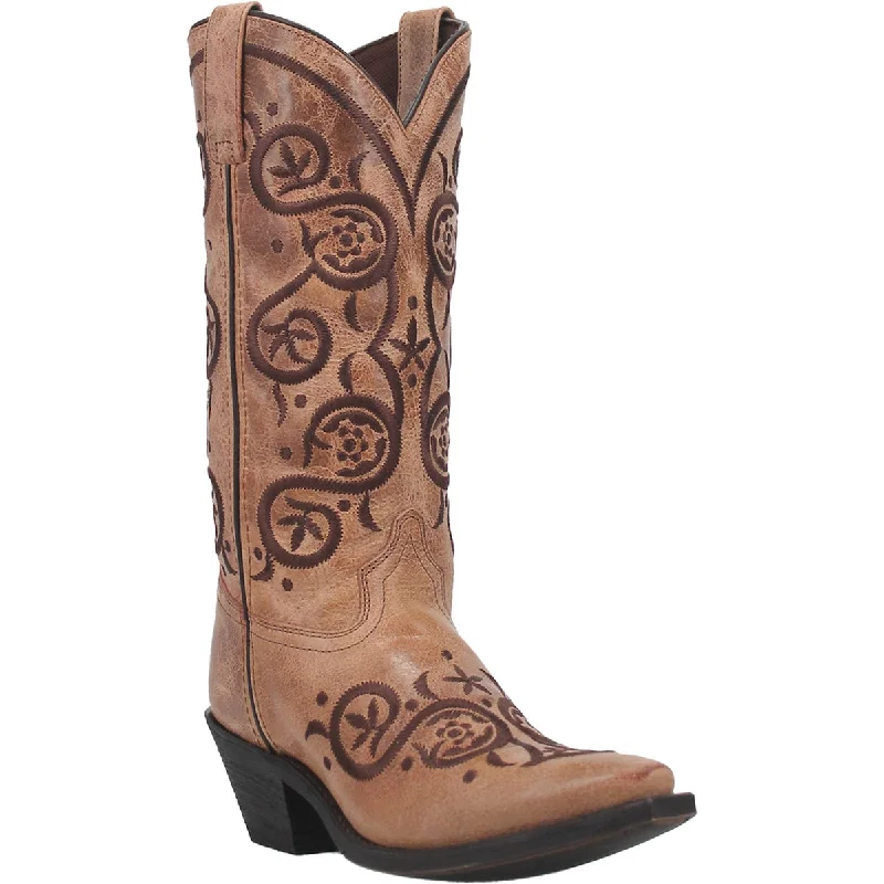 Ladies Laredo Whirlaway Snip Toe Boots 52442 Upcycled Shoe Look  