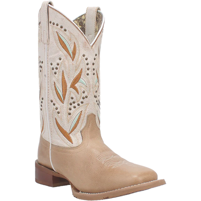 Laredo Lydia Leather Boot Sand and White-5603 Hip - Hop Sneaker Style  
