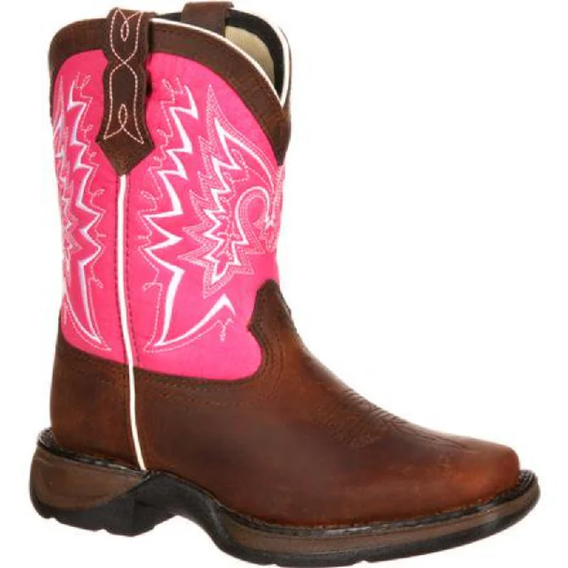 Durango Kids Let Love Fly Western Boots DWBT093 Loose - Fit Slipper Style  