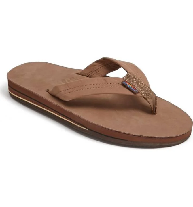 Rainbow Men's Premier Leather Double Layer Sandals Neon - Accent Sneaker Look  