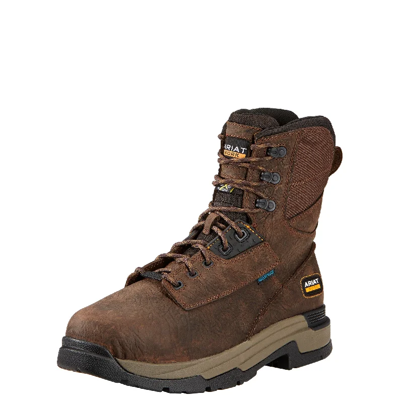 Ariat Men's MasterGrip 8" H20 MetGuard CT Work Boots 10017433 Two - Tone Shoe Design  