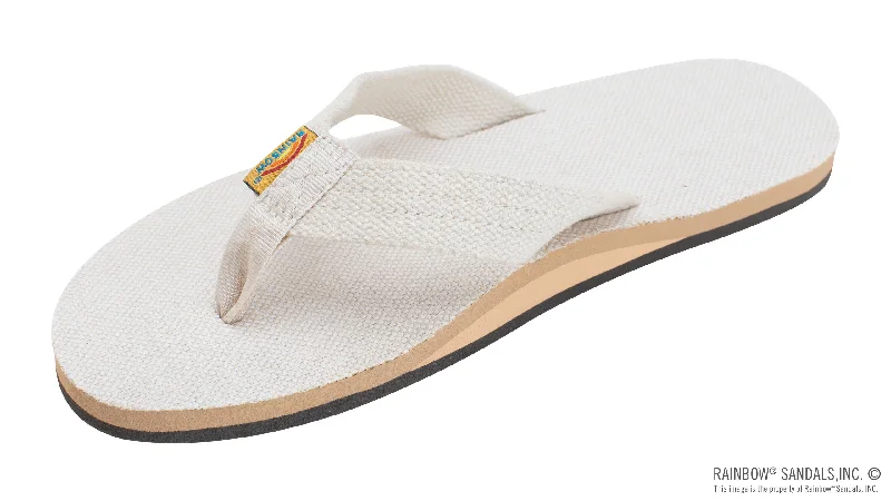 Rainbow Ladies Single Layer Hemp Top and Strap with Arch Support 301AHTS0-NATR Cowboy Boot Western Style  