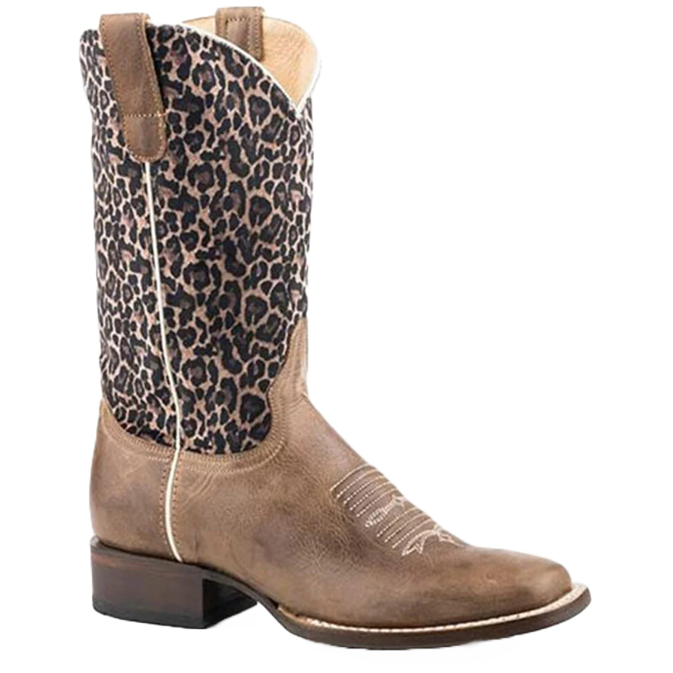 Roper Ladies Cheetah Boots 09-021-7016-8260 Retro Basketball Sneaker Design  
