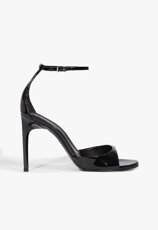 Scarlett Patent Leather Sandal Victorian - Era Boot Style  