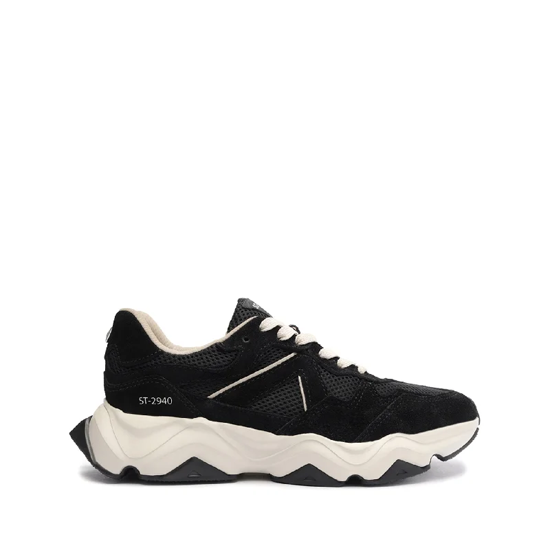 ST-2940 Suede Sneaker Neon - Accent Sneaker Look  