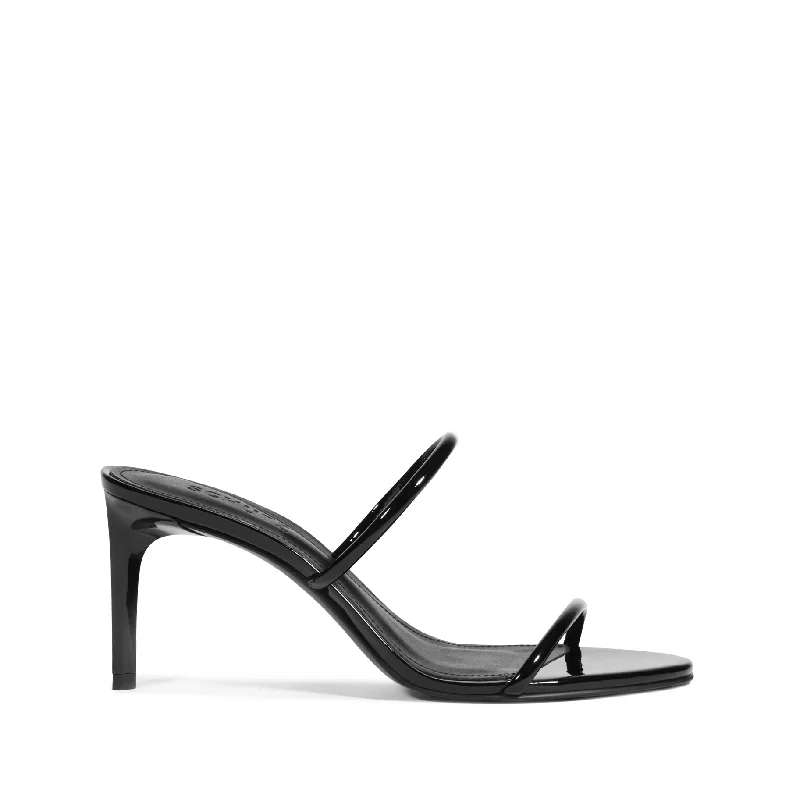 Taliah Patent Leather Sandal Victorian - Era Boot Style  