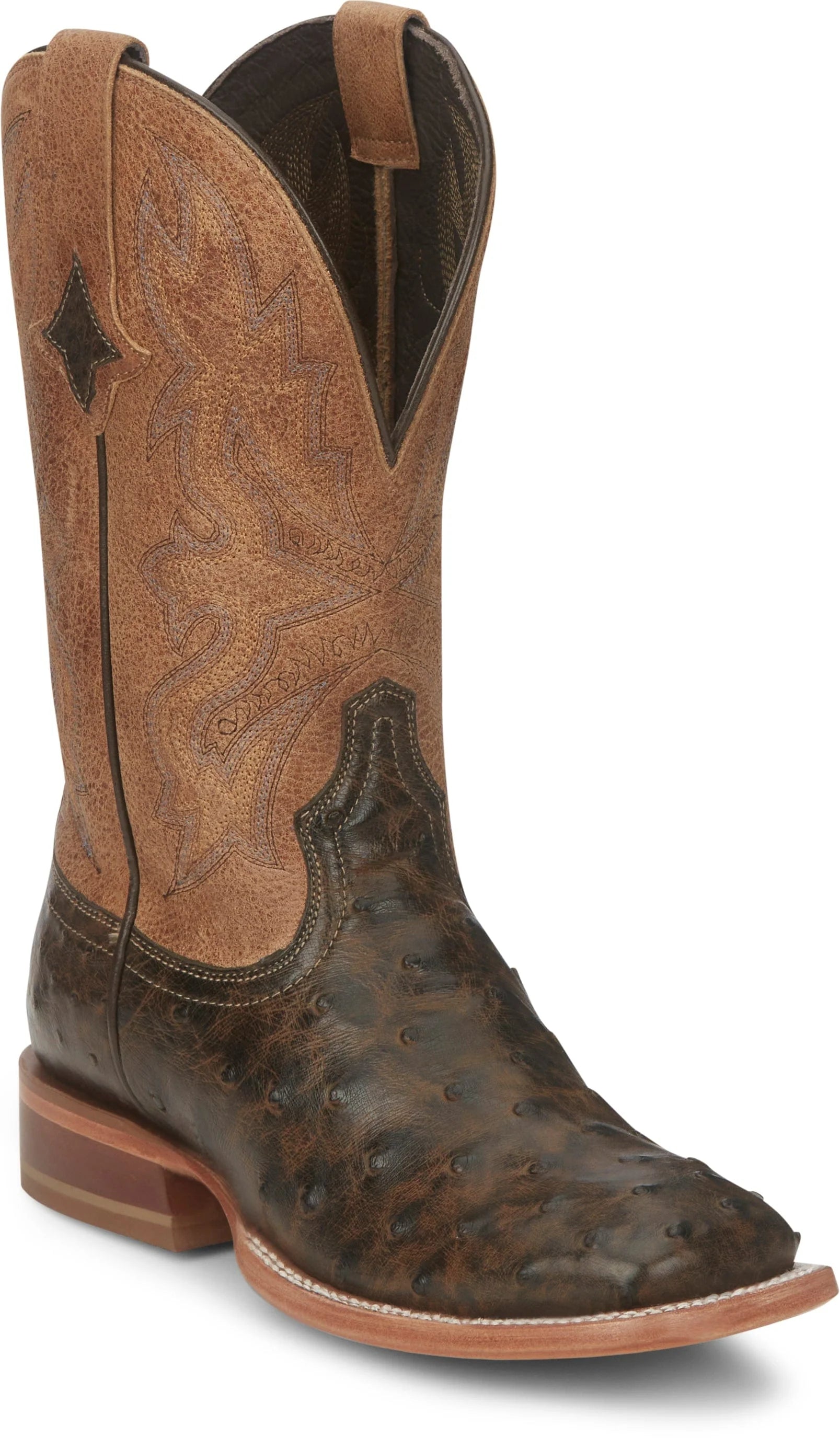 Tony Lama Ladies Tori Umber Full Quill Ostrich Exotic Western Boots TL5405 Sustainable Shoe Design  