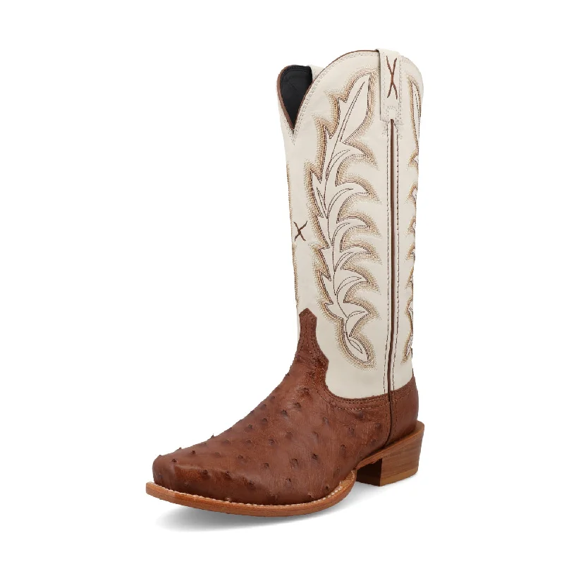 Twisted X Ladies 13" Reserve Chestnut Ostrich Boot-WXPL002 Buckle -