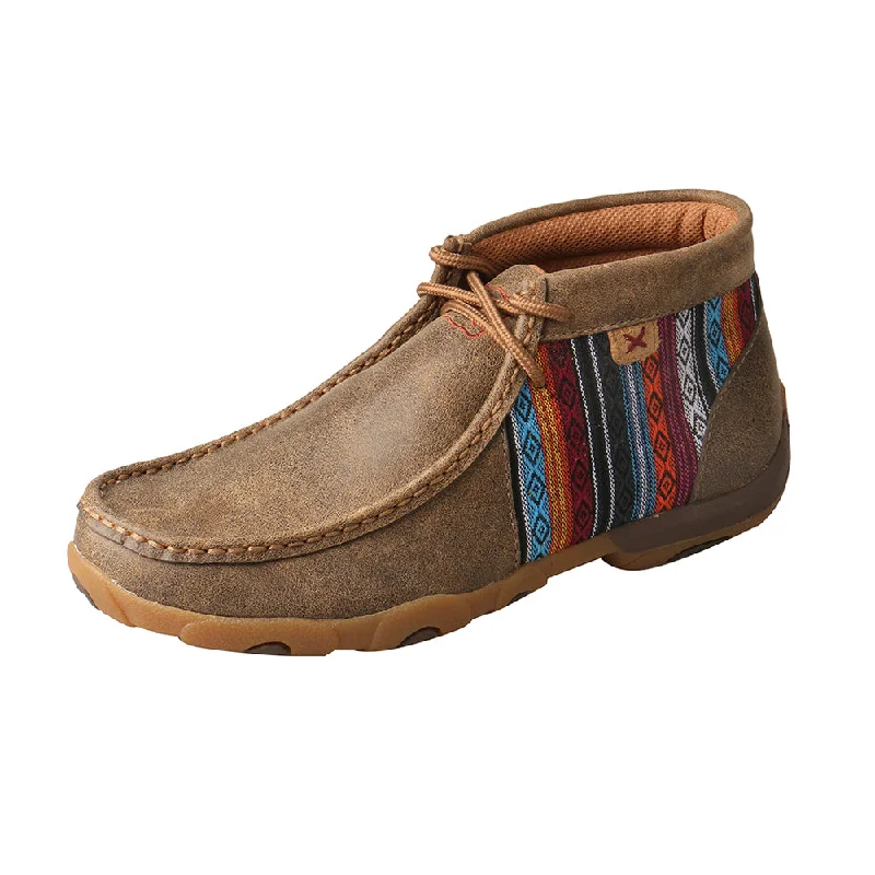 Twisted X Ladies Driving Mocs D Toe in Bomber/Multi WDM0105 Athleisure Derby Style  