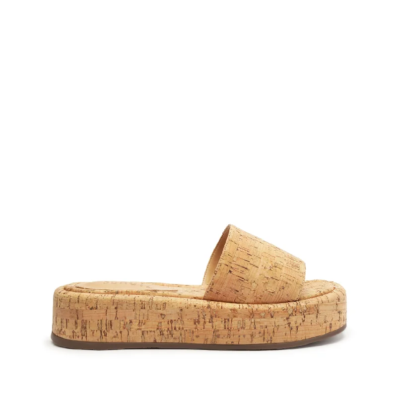 Yara Cork Sandal Striped Shoe Style  