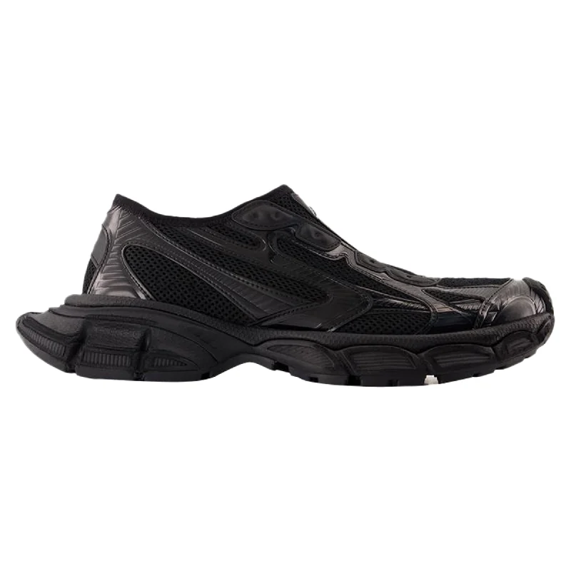 3xl Slip On Sneakers - Balenciaga - Synthetic - Black Distressed Leather Shoe Style  