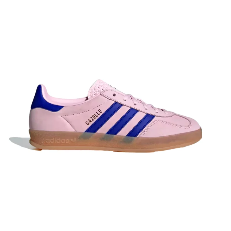 Adidas Gazelle Indoor Clear Pink/Lucid Blue-Gum  JI1371 Women's Ankle - High Military Boot Style  