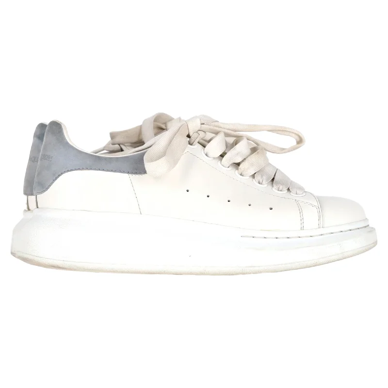 Alexander McQueen Oversized Sneakers in White Leather and Suede Neon - Accent Sneaker Look Alexander McQueen Oversized Sneakers in White Leather and Suede Neon - Accent Sneaker Look