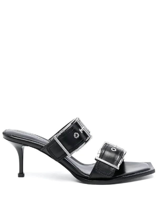 Alexander Mcqueen Women's Sandals Patchwork Shoe Aesthetic  