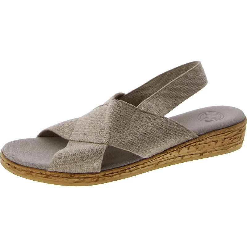 Atlantic Womens Slip On Padded Slingback Sandals Blue Coast Loafer Aesthetic 