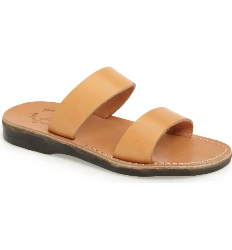 Aviv Rubber Slide In Tan Hip - Hop Sneaker Style  