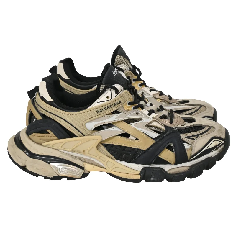 Balenciaga Track.2 Sneakers in Multicolor Polyurethane Striped Shoe Style  