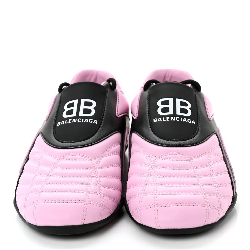Balenciaga Zen Sneakers 'matte Pink And Black' Checkered Shoe Pattern Look  