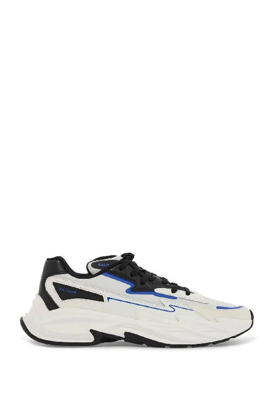 Balmain Leather And Nylon Run-Row Sneakers Sustainable Shoe Design  