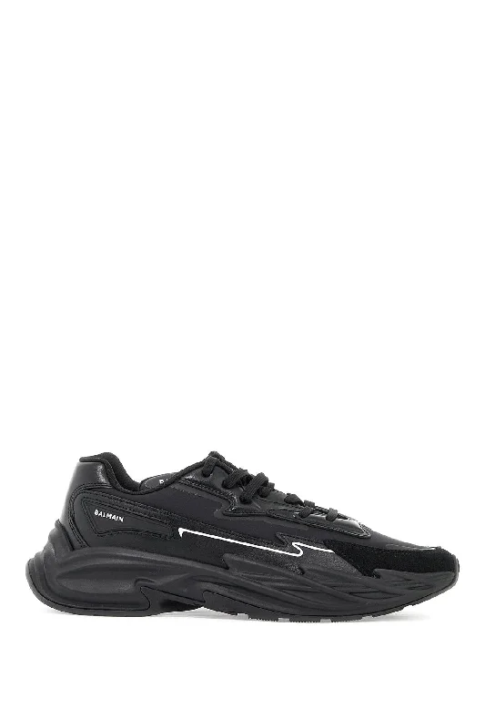 Balmain Running Row Sneakers Striped Shoe Style  