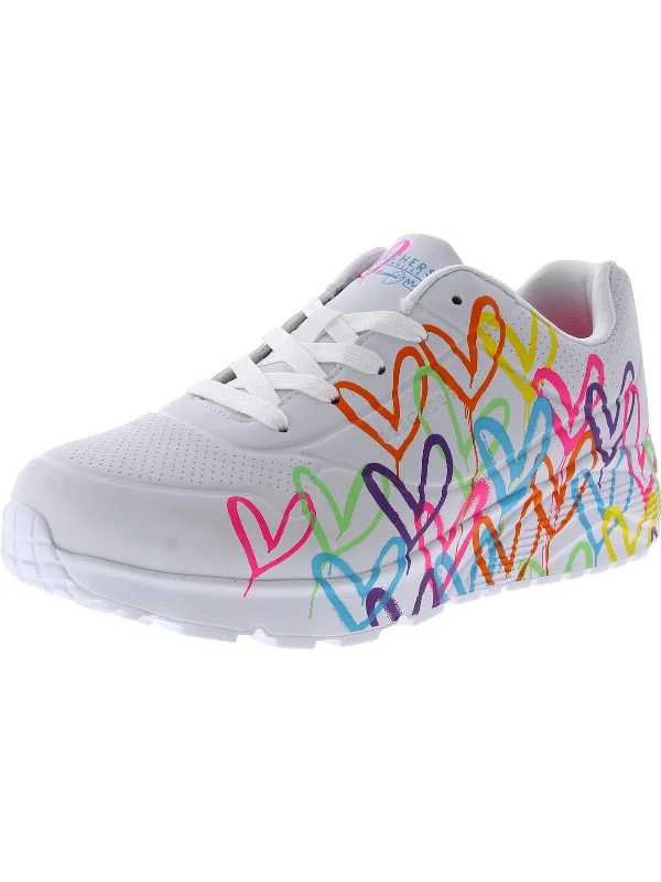 Big Kid Lace-Up Running Shoes Art Deco - Inspired Shoe Look  