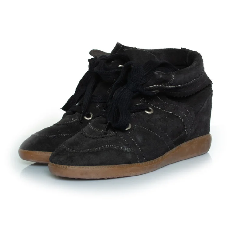 bobby suede trainers in black Buckle -