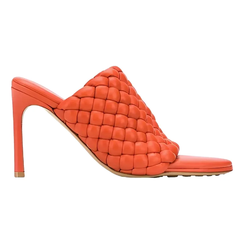 Bottega Veneta Curve Leather Sandals Loose - Fit Slipper Style  