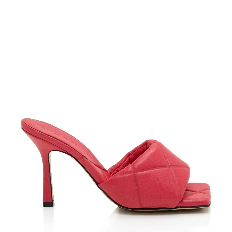 Bottega Veneta Debossed Nappa Lido Sandals Tailored Oxford Style 
