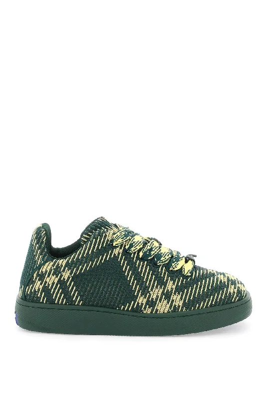 Burberry Sneaker Box With Check Processing Quilted Shoe Design  