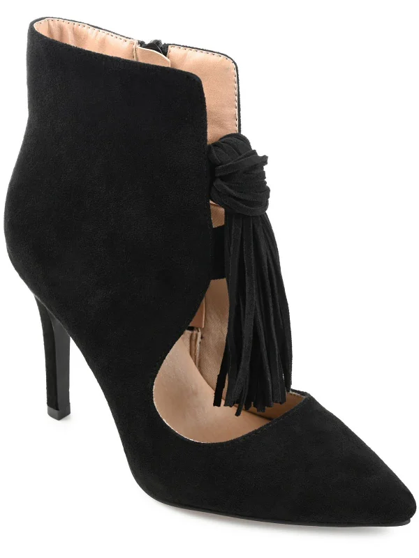 Cameron Womens High-Ankle Stiletto Pu, Ankle Boots Artisan - Crafted Loafer Style  