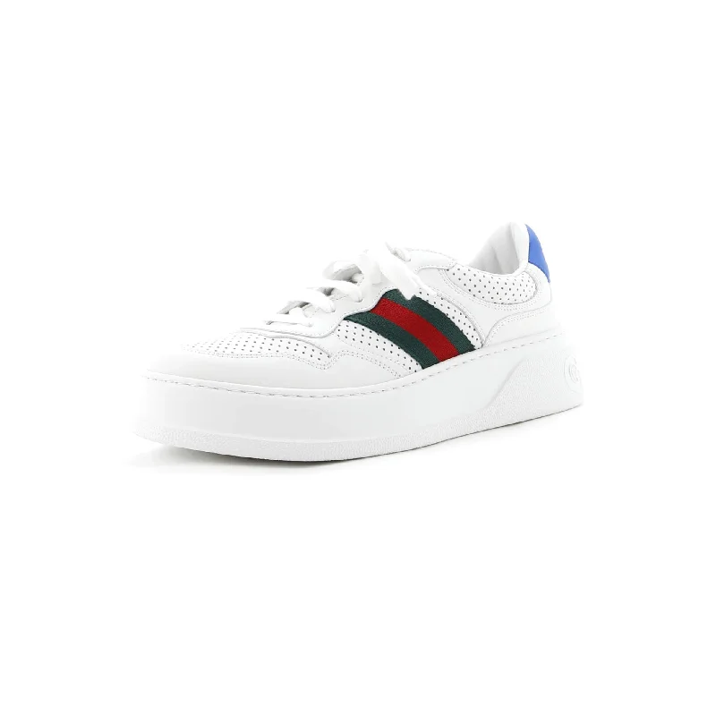 Chunky B Web Sneakers Perforated Leather Sustainable Shoe Design  