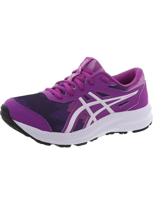 Contend 8 GS Girls Adjusable Lightweight Athletic and Training Shoes Business Monk Strap Style  