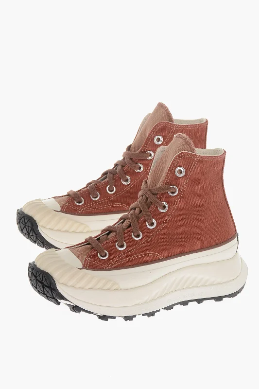 Converse All Star Chuck Taylor Cotton High-Top Sneakers With Sole 6Cm Aesthetic  