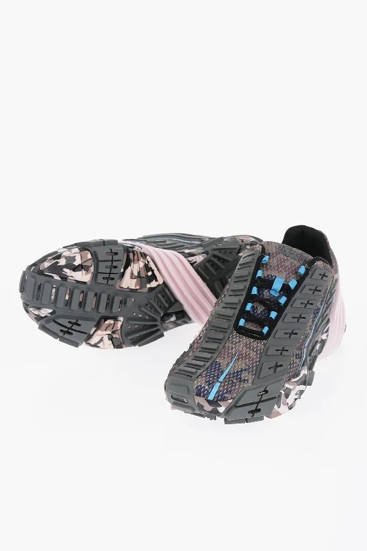 Diesel Camo Prototype Low Sneakers With Rubber Application Neon - Accent Sneaker Look  
