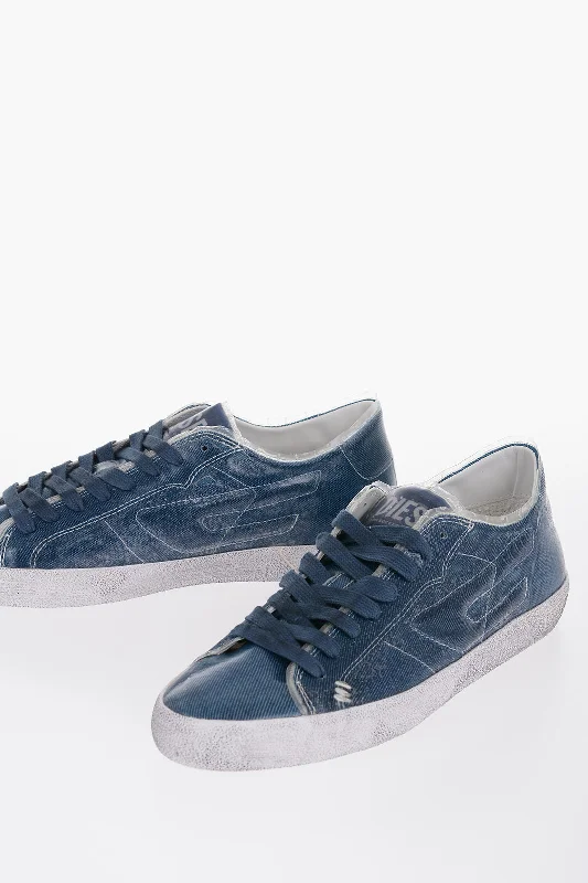 Diesel Plastic Denim S-Leroji Sneakers Moccasin Soft - Sole Style  