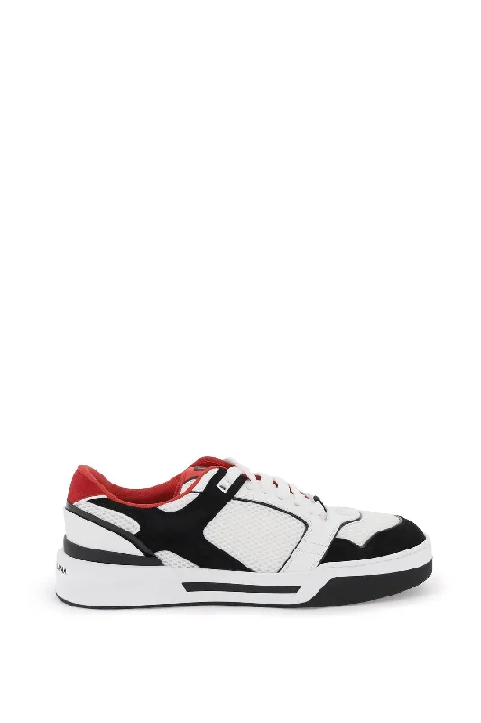 Dolce & Gabbana New Roma Sneakers Metallic Trim Shoe Design  
