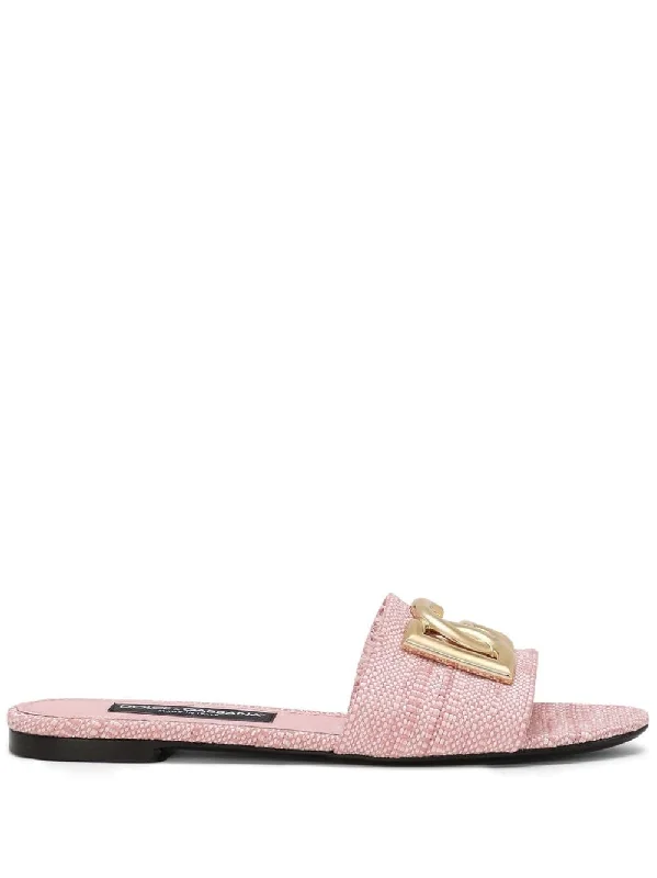 Dolce & Gabbana Women's Sandals pink Hip - Hop Sneaker Style  