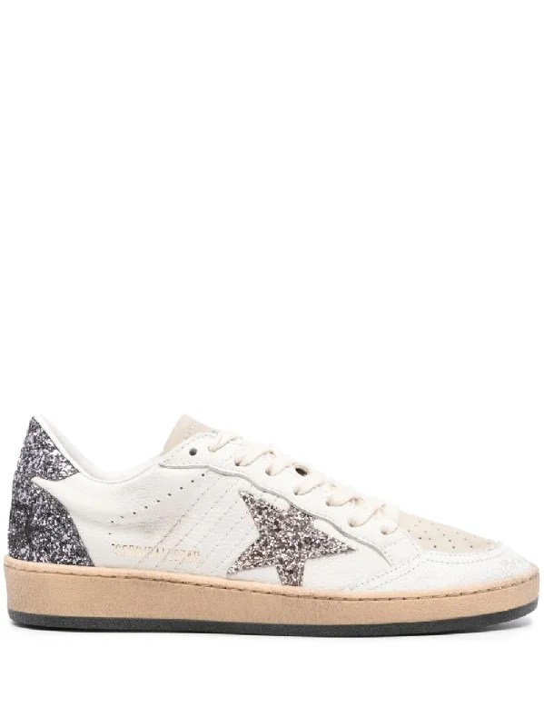 en Goose Women's Sneakers Metallic Trim Shoe Design  