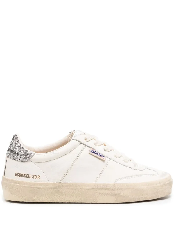 en Goose Women's Sneakers Metallic Trim Shoe Design  