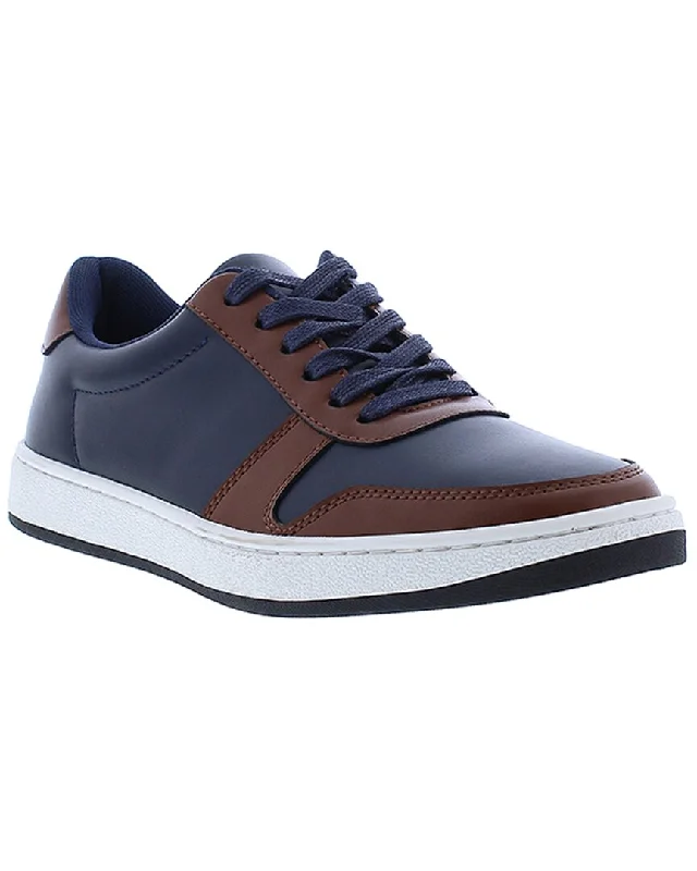 English Laundry Brennan Suede & Leather Sneaker Combat - Inspired Military Boot Look  