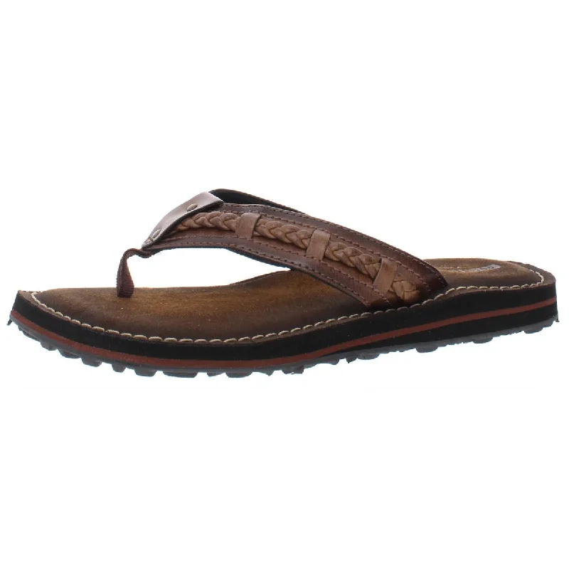 Fenner Nerice Womens Faux Leather Thong Flip-Flops Strap - Up Sandal Resort Style  