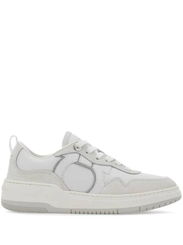Ferragamo Women's Sneakers Patchwork Shoe Aesthetic  