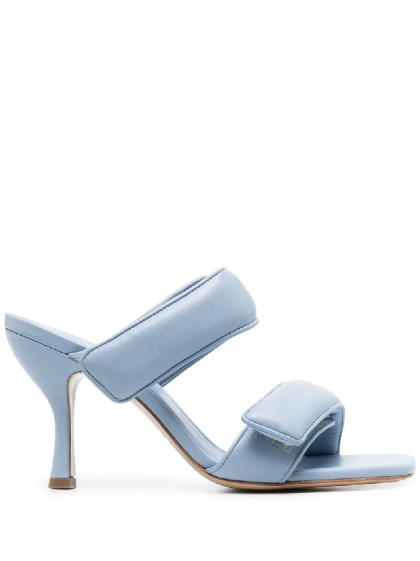 Gia Borghini Women's Sandals Clear blue British Gentleman Oxford Style  