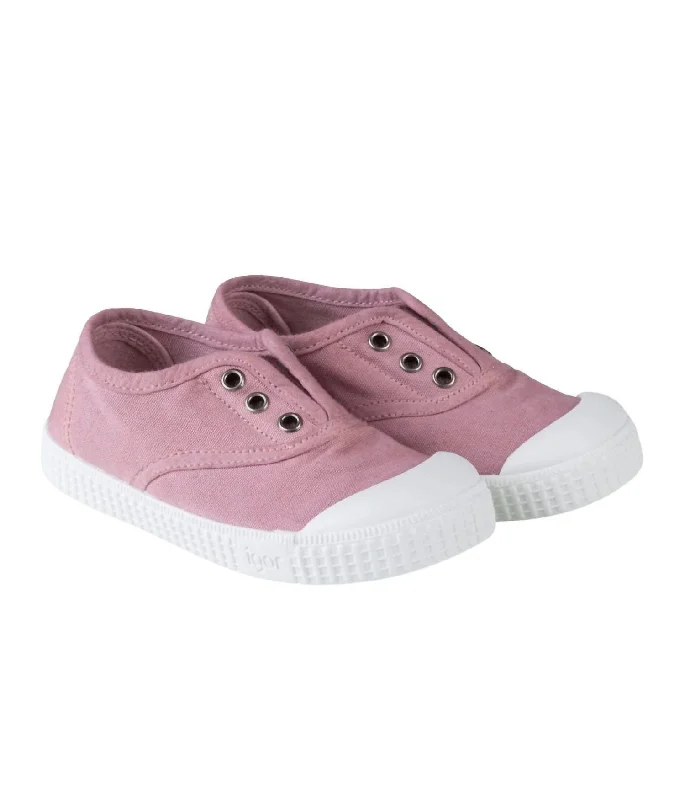 Girl's Berri Shoes In Rosa Striped Shoe Style  